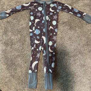 Moon and Star Little Sleepies Zippy 6-12 months